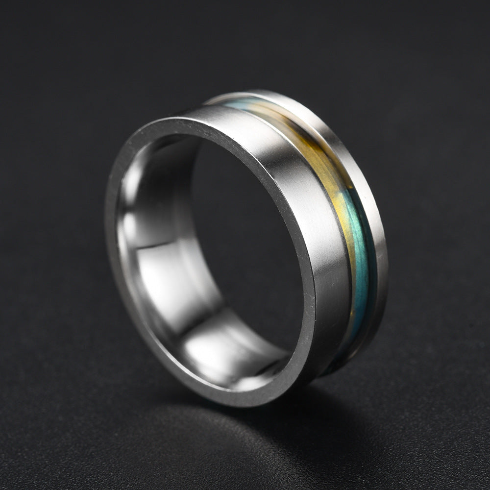 Venta al por mayor Anillos De Acero Inoxidable Para Pareja De Conchas Marinas